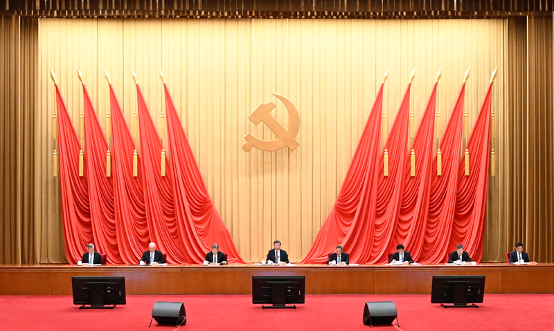 4月3日，进建贯彻习近平新时期中国特色社会主义思想主题教育工作会议在北京召开。中共中央总书记、国度主席、中央军委主席习近平出席会议并颁发沉要讲话。李强、赵乐际、王沪宁、蔡奇、丁薛祥、李希、韩正出席会议。